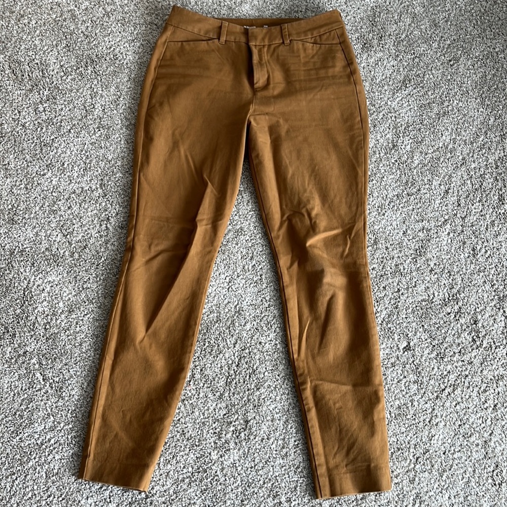 Old Navy Pixie Skinny Ankle High Rise Tan Pants